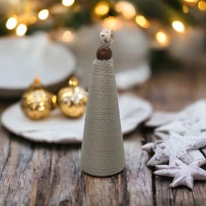 Whimsical Chic Beaded Christmas Tree Ornaments Holiday Decor